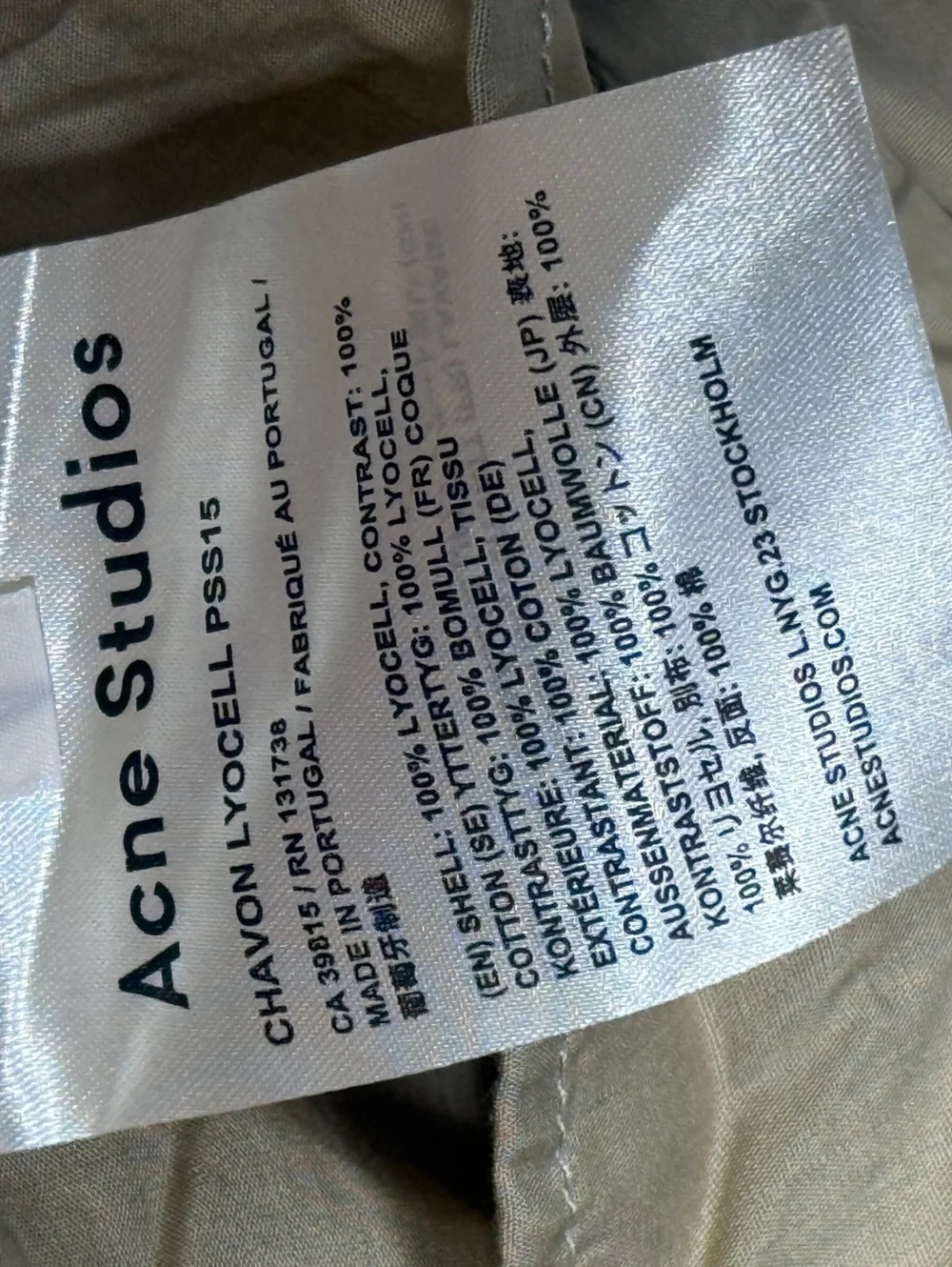 Acne Studios Chavon Lyocell Dress Size US 2